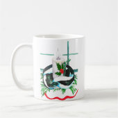 Whimsisches Weihnachtsfest Alaska Wildlife Coffee  Kaffeetasse (Links)