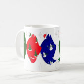 Whimsisches Weihnachtsfest Alaska Wildlife Coffee Kaffeetasse (Vorderseite Links)