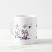 Whimsisches Weihnachtsfest Alaska Wildlife Coffee Kaffeetasse (Vorderseite Links)