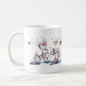 Whimsisches Weihnachtsfest Alaska Wildlife Coffee Kaffeetasse (Links)
