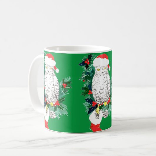 Whimsisches Weihnachtsfest Alaska Wildlife Coffee  Kaffeetasse (Vorderseite Links)