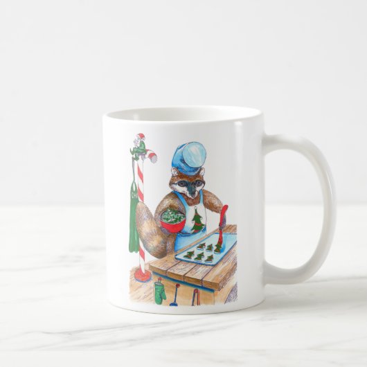 Whimsisches Weihnachtsfest Alaska Wildlife Coffee Kaffeetasse (Rechts)