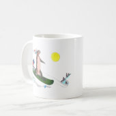 Whimsisches Weihnachtsfest Alaska Wildlife Coffee Kaffeetasse (Vorderseite Links)
