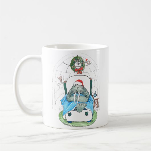 Whimsisches Weihnachtsfest Alaska Wildlife Coffee  Kaffeetasse (Links)
