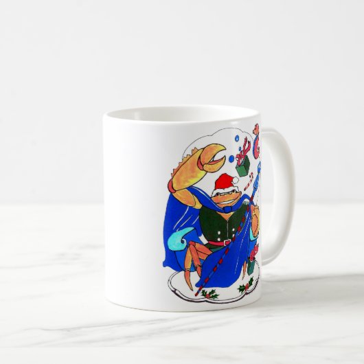 Whimsisches Weihnachtsfest Alaska Wildlife Coffee Kaffeetasse (VorderseiteRechts)