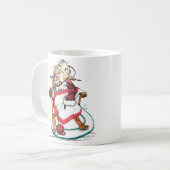 Whimsisches Weihnachtsfest Alaska Wildlife Coffee Kaffeetasse (Vorderseite Links)