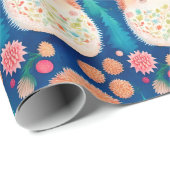 Whimsisches Weihnachtsfest-Igel Geschenkpapier (Rolleneckpunkt)