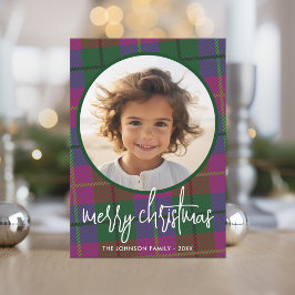 Whimsisches Weihnachtsfest - Kalligrafie und Karie Feiertagskarte
