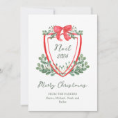 Whimsisches Weihnachtsfest-Wappen | Weihnachten (Vorderseite)