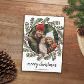 Whimsisches Weihnachtsgebäck - Kalligrafie - Zweig Feiertagskarte