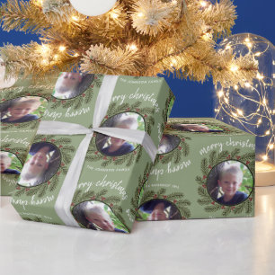 Whimsisches Weihnachtsgebäck - Kalligrafie - Zweig Geschenkpapier