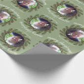 Whimsisches Weihnachtsgebäck - Kalligrafie - Zweig Geschenkpapier (Ecke)