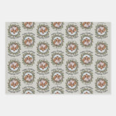 Whimsisches Weihnachtsgebäck - Kalligrafie - Zweig Geschenkpapier Set (Vorderseite 2)