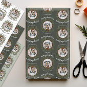 Whimsisches Weihnachtsgebäck - Kalligrafie - Zweig Geschenkpapier Set