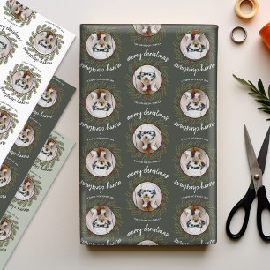 Whimsisches Weihnachtsgebäck - Kalligrafie - Zweig Geschenkpapier Set