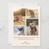 Whimsisches Weihnachtsgebäck mit Weihnachtskarte F Ankündigung (Rückseite)