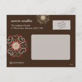 Whimsisches Weihnachtsgebäck Postkarten (Rückseite)