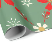 Whimsisches Weihnachtsgebäck Strumpf Pattern Geschenkpapier (Rolleneckpunkt)