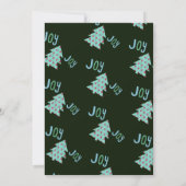 Whimsisches Weihnachtsgebäck Typset Cartoon Reinde Einladung (Rückseite)