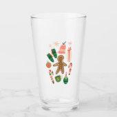Whimsisches Weihnachtsglas Glas (Vorderseite)