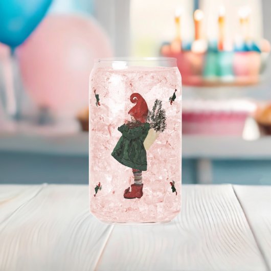 Whimsisches Weihnachtsgnome Can Glass Dosenglas (Insitu (Baby Party))