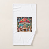Whimsisches Weihnachtshandtuchdesign Badhandtuch Set (Handtuch)