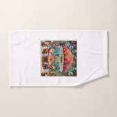 Whimsisches Weihnachtshandtuchdesign Badhandtuch Set (Handtuch)