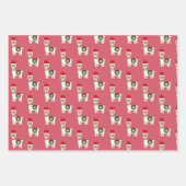 Whimsisches Weihnachtsllamas Geschenkpapier Set (Vorderseite 3)