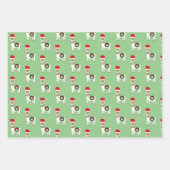 Whimsisches Weihnachtsllamas Geschenkpapier Set (Vorderseite)