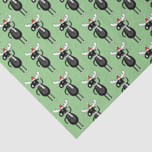 Whimsisches Weihnachtsmoose Seidenpapier (Detail)