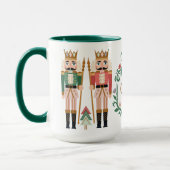 Whimsisches Weihnachtsnährkracker Monogram Bow Tasse (Links)