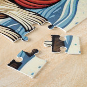 Whimsisches Weihnachtspferd Puzzle (Seite)