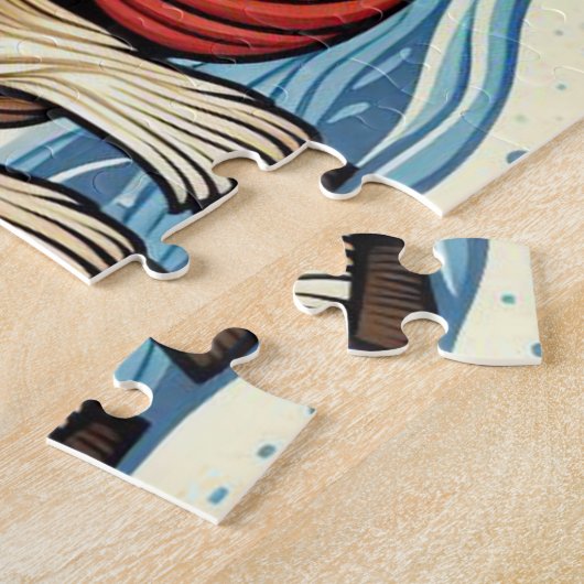 Whimsisches Weihnachtspferd Puzzle (Seite)