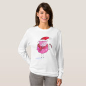 Whimsisches Weihnachtsschwein T-Shirt (Vorne ganz)