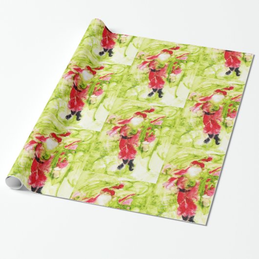 Whimsisches Weihnachtswrapping-Papier Geschenkpapier (Ungerollt)