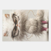 Whimsisches weißes Fleisch Geschenkpapier Set (Vorderseite 3)