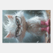 Whimsisches weißes Fleisch Geschenkpapier Set (Vorderseite)