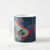 Whimsisches Wesen | Iguana Kaffeetasse (Vorderseite Links)