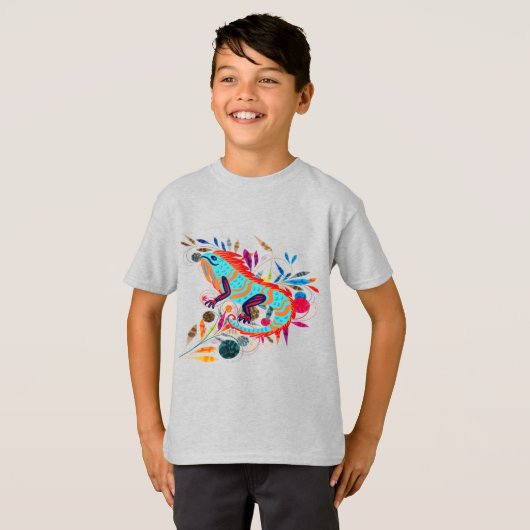 Whimsisches Wesen | Iguana T-Shirt (Vorne ganz)