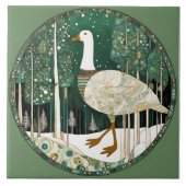 Whimsisches Wintererlebnis Fliese (Vorderseite)