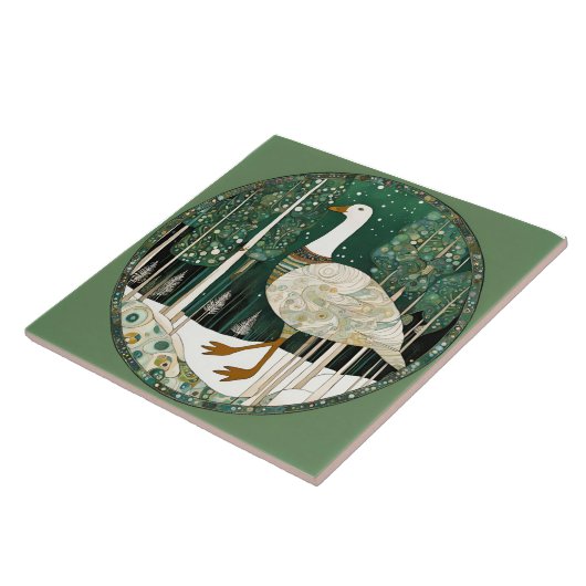 Whimsisches Wintererlebnis Fliese (Seite)