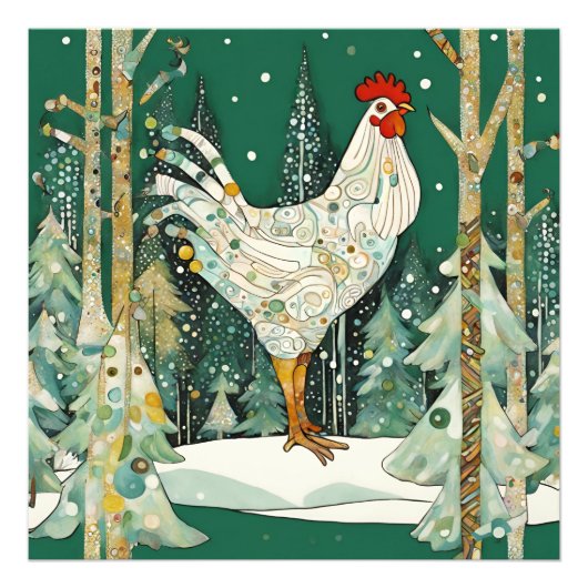 Whimsisches Wintererlebnis Fotodruck (Vorne)