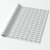 Whimsisches Winterwunderlandmuster Geschenkpapier (Ungerollt)