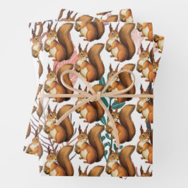 Whimsisches Woodland Geschenkpapier Set