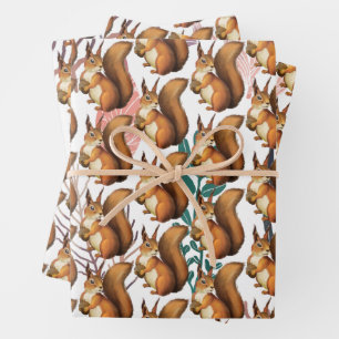 Whimsisches Woodland Geschenkpapier Set