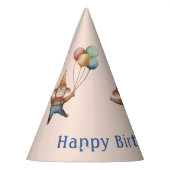 Whimsisches Zirkus Geburtstagsparty Partyhütchen (Links)