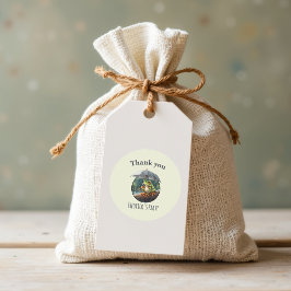 Whimsiscore Frog Birthday Party Danke Runder Aufkleber