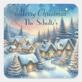 Whimsisdorf Personalisiert Quadratischer Aufkleber (Vorderseite)