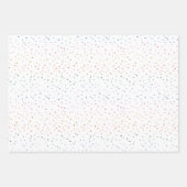 Whimsisfarbener Schneefall Streifen Geschenkpapier Set (Vorderseite 3)
