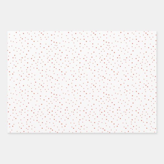 Whimsisfarbener Schneefall Urlaub Geschenkpapier Set (Vorderseite 2)